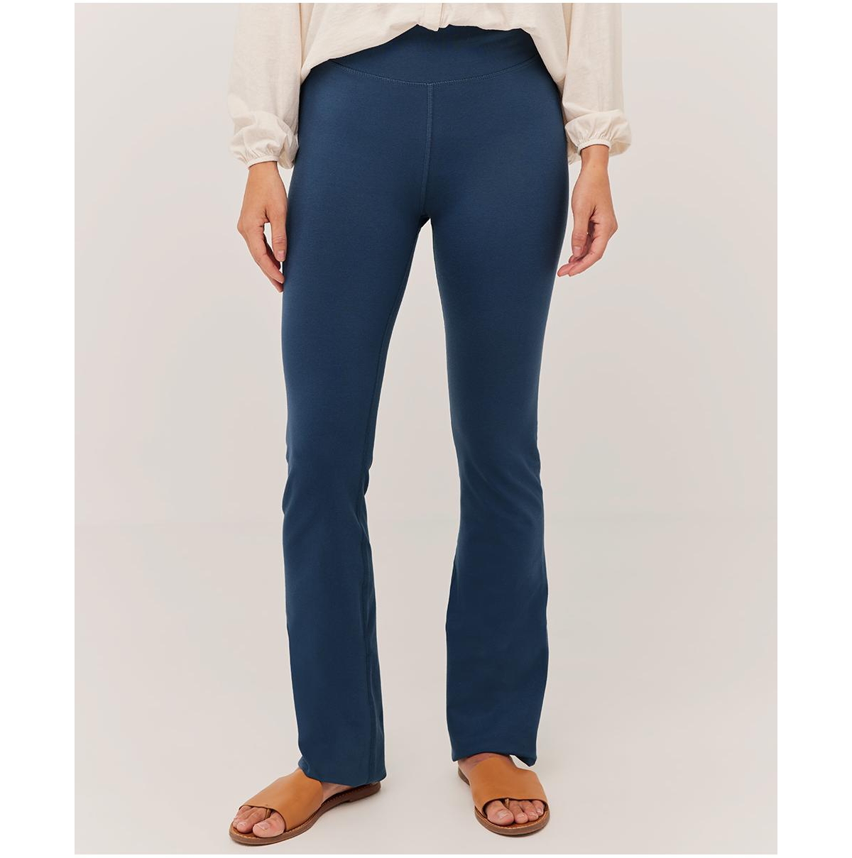 PureFit Bootcut Legging - Full Length Made With Organic Cotton - French navy