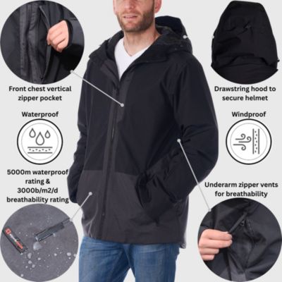 Mens Waterproof Ski Jacket Snowboarding Winter Snow Coat Raincoat