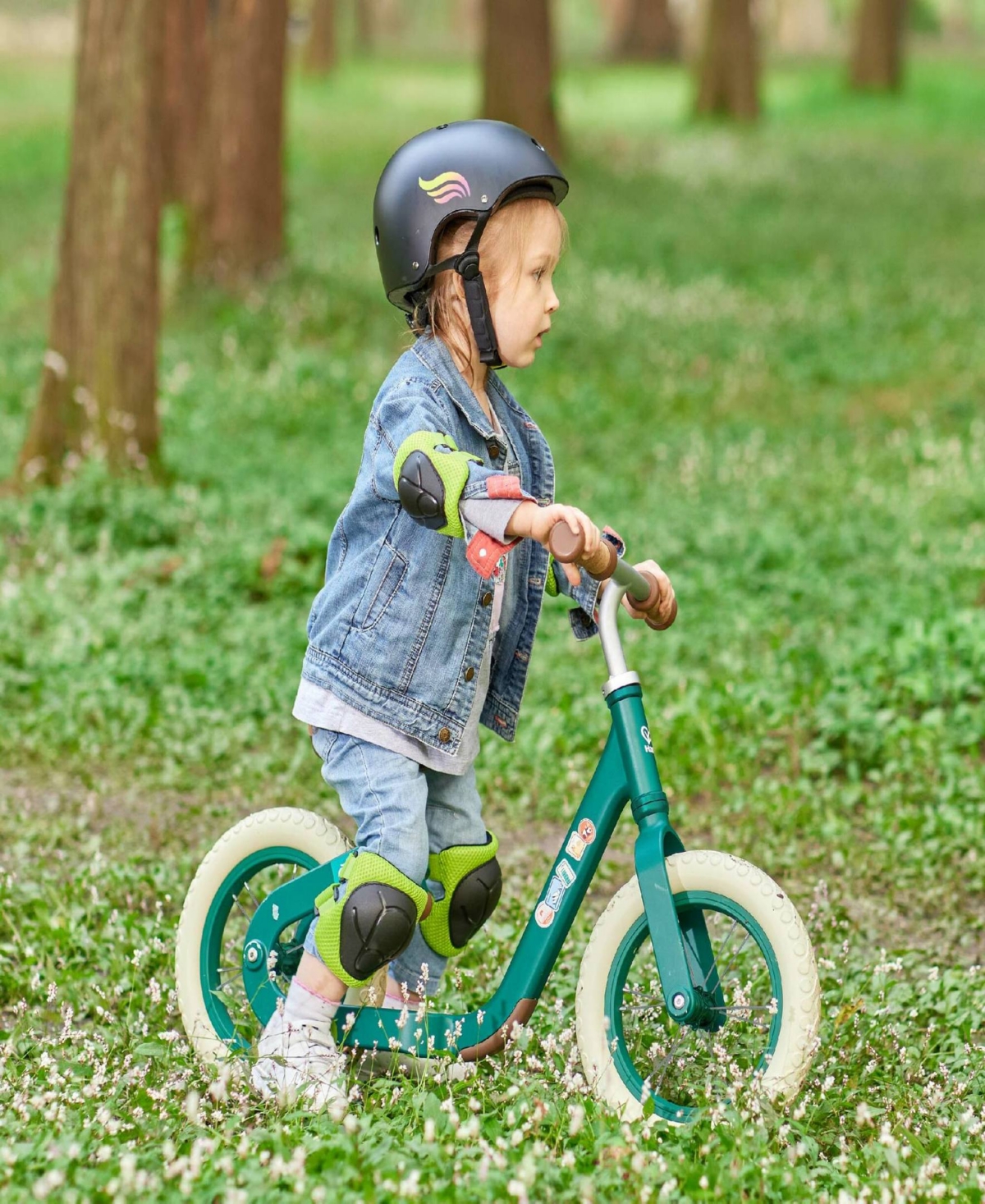 Shop Hape Get Up Go- Green Learn To Ride Balance Bike In Multi