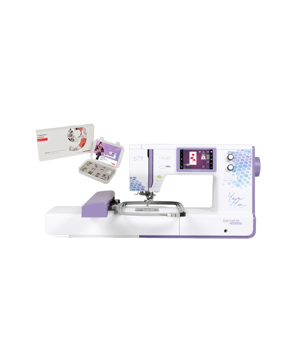 b79 Yaya Han Special Edition Computerized Sewing and Embroidery Machine - White