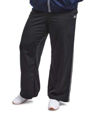 Reebok - Plus Size Pull-On Drawstring-Waist Tricot Pants