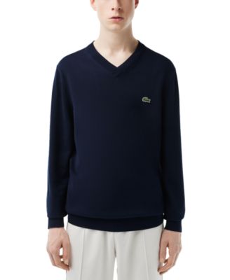 Men's Regular-Fit Solid V-Neck Sweater