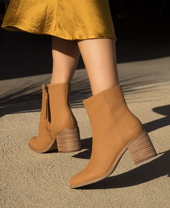 TOMS Women's Evelyn Stacked Block Heel Booties Macy's