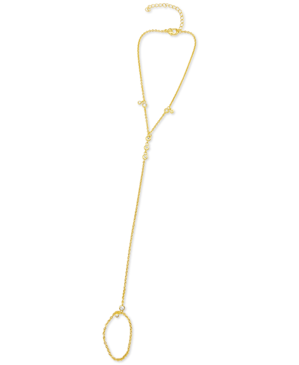 14k Gold-Plated Adjustable Hand Chain - Gold
