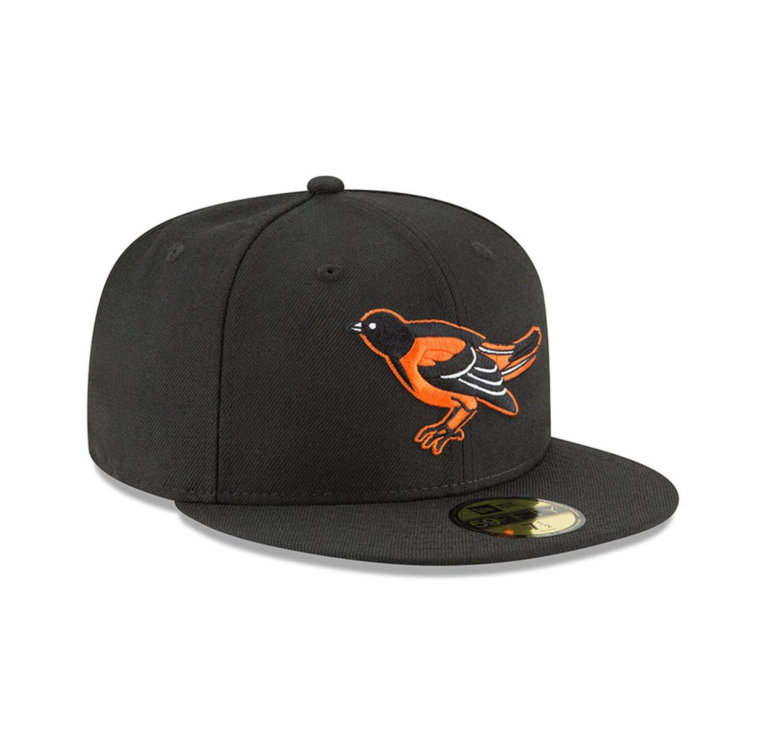 Men's Black Baltimore Orioles Cooperstown Collection Wool 59FIFTY Fitted Hat