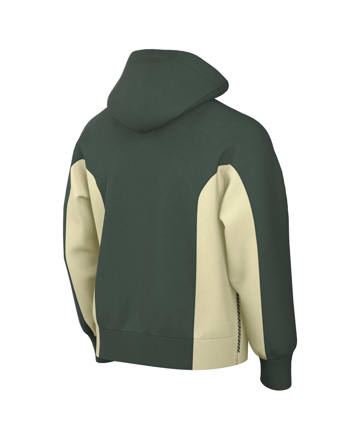 Men's NikeMilwaukee Bucks 2023/24 Authentic Showtime Full-Zip Hoodie - Hunter Green