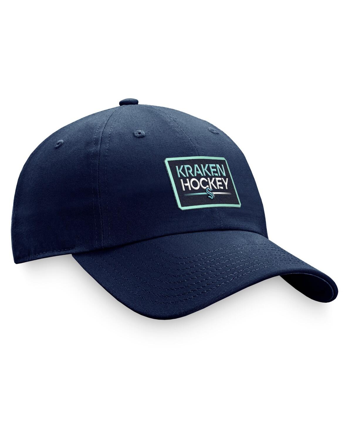 Fanatics Women's  Deep Sea Blue Seattle Kraken Authentic Pro Rink Adjustable Hat In Deep Sea Blue