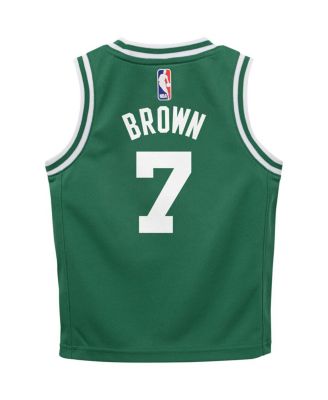 Preschool Boys and Girls Jaylen Brown Green Boston Celtics Swingman Player Jersey - Icon Edition