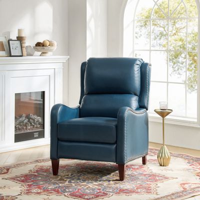 1 piece Leather Pushback Recliner chair
