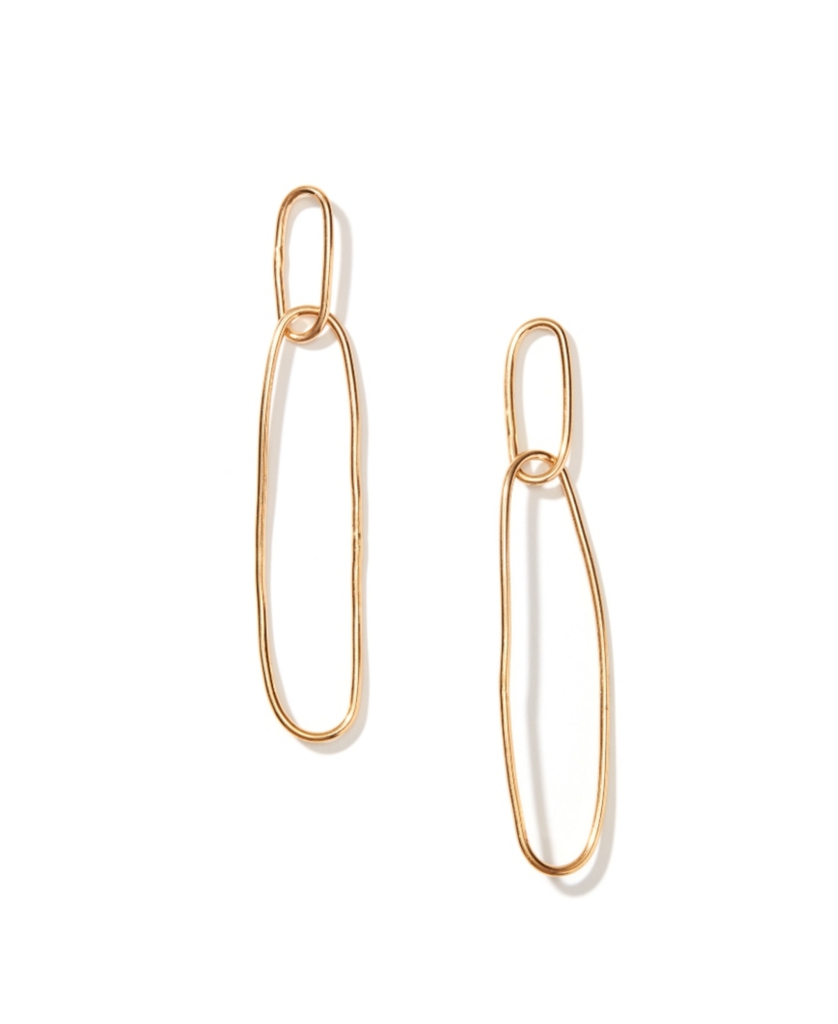Link Dangle Earrings - Gold