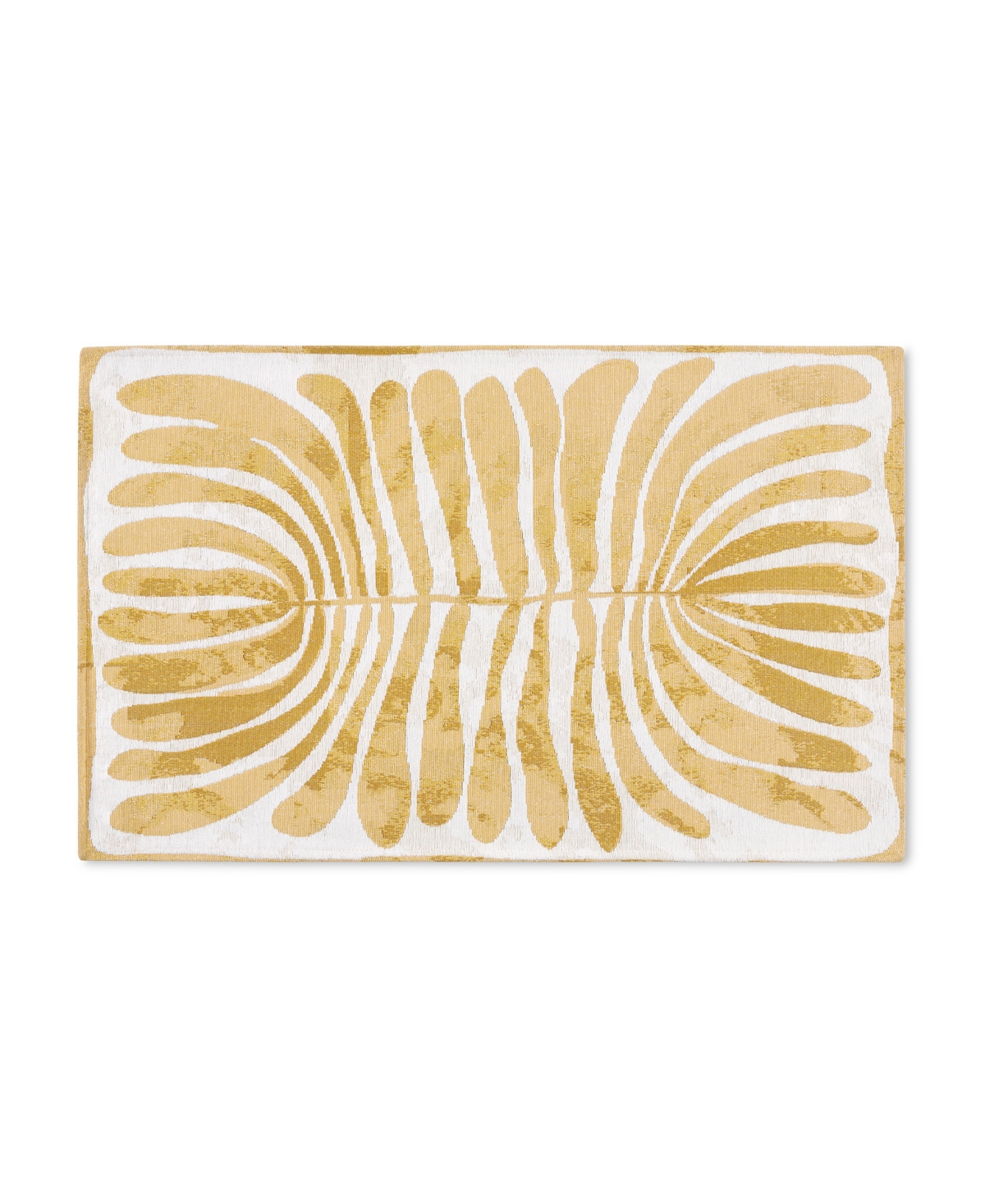 Town & Country Living Luxe Livie Everwash Kitchen Mat E006 2' X 3'4" Area Rug In Gold