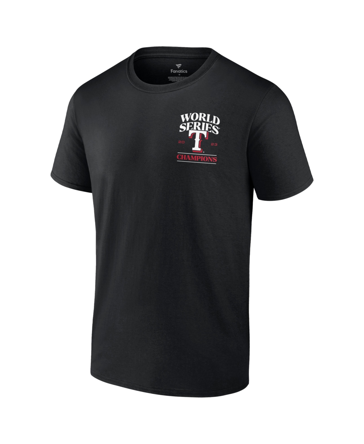 Fanatics Branded Black Texas Rangers 2023 World Series Champions Signature Roster T-shirt In Black