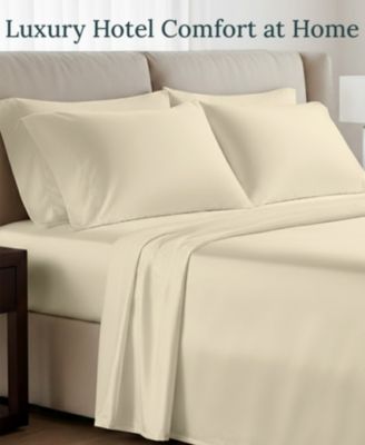 Luxury 1000 Thread Count Bed Sheets Set - 100% Cotton Sateen - Soft, Thick & Deep Pocket - Queen