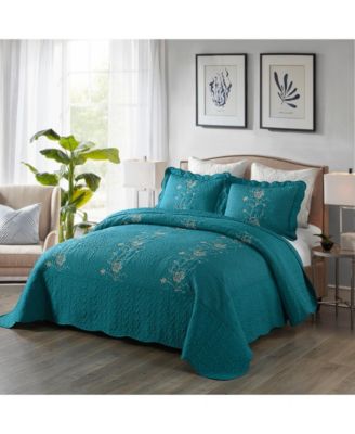 3 Piece Lightweight Bedspread Quilt Set Lapaz King