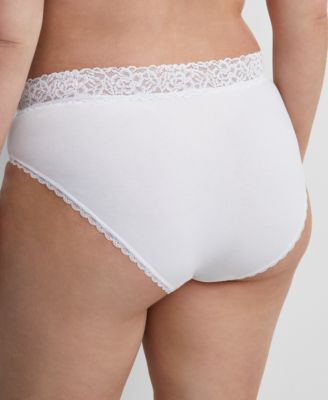 Women's Cotton Blend Lace-Trim Hipster Underwear
