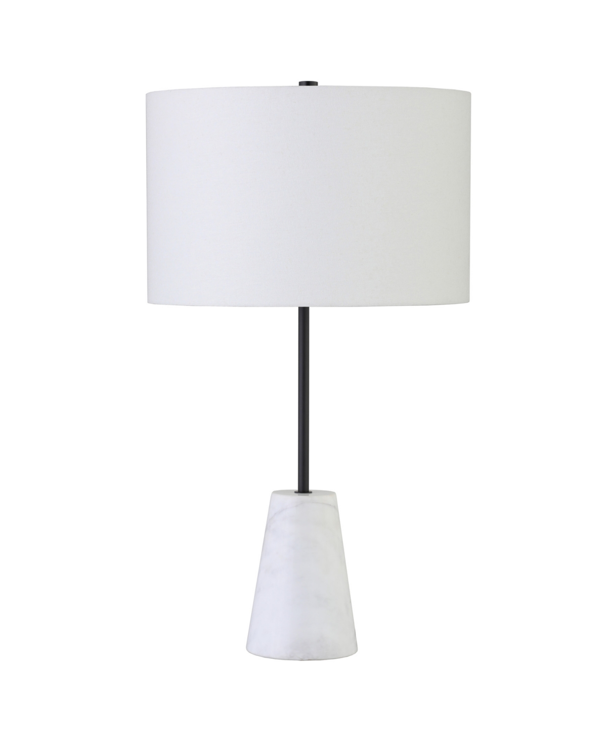 Hudson & Canal Killian 25.5" Marble Table Lamp With Linen Shade In Blackened Bronze,marble