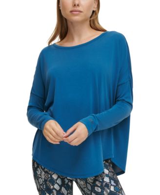 DKNY - Women's Oversized Scoop-Neck V-Back Top