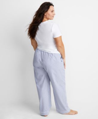 Women's Cotton Blend Short-Sleeve Sleep Tee XS-3X, Macy's Exclusive 