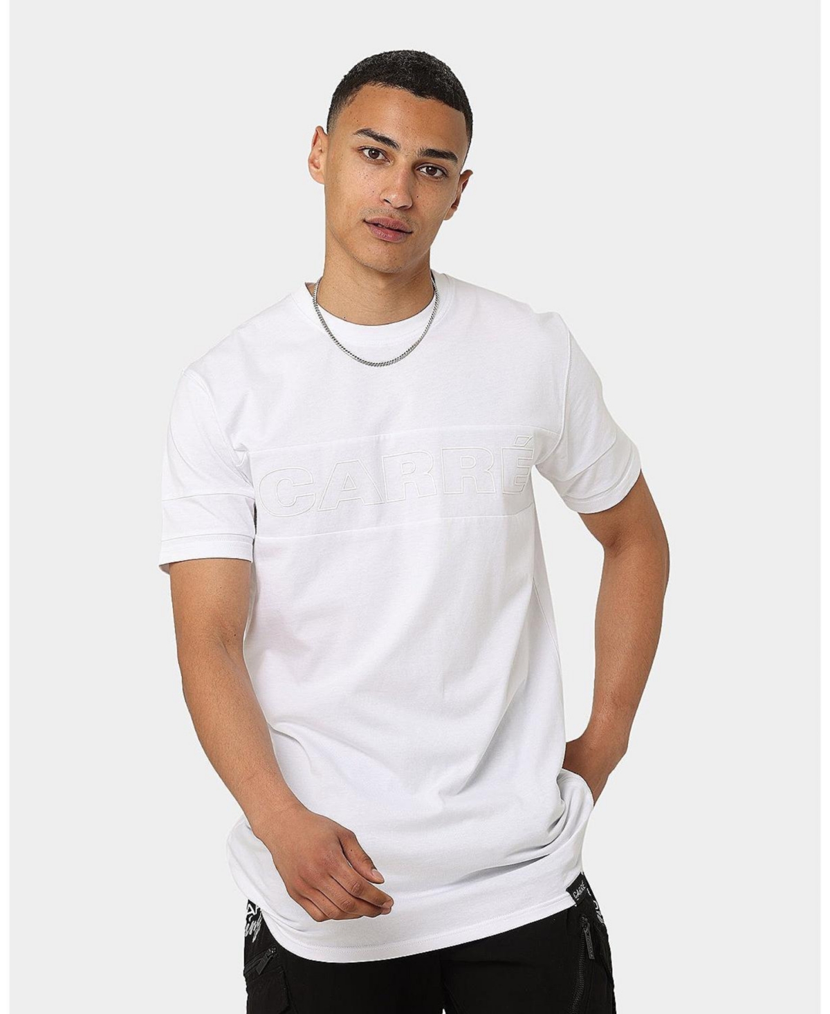 Mens Panneau T-Shirt - White/white