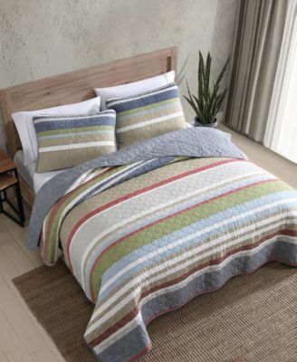 Ladder Stripe 3-Pc. Quilt Set, Full/Queen