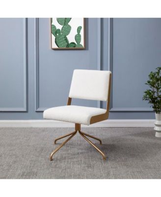 1 Pc Boucle Upholstered Swivel Modern Ergonomic Chair – Office Chair