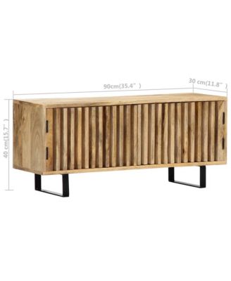 TV Stand 35.4"x11.8"x15.7" Solid Wood Mango