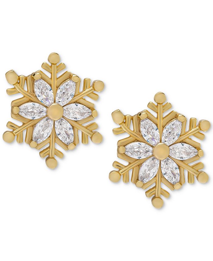 Macy's snowflake earrings online