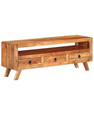 TV Stand 43.3"x11.8"x15.7" Solid Wood Acacia