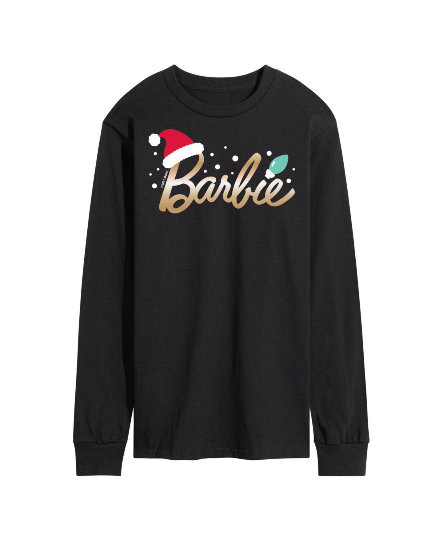 Мужская футболка AIRWAVES Barbie Holiday Long Sleeve, цвет: Чёрный — фото 1