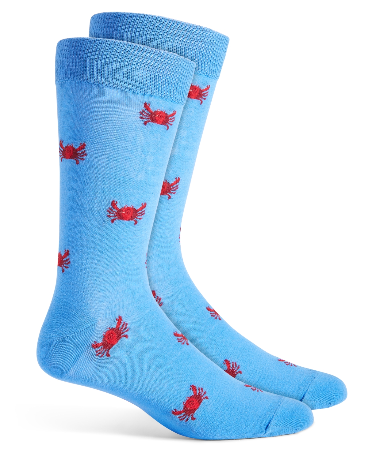 Men's Crab Crew Socks, Created for Macy's - Blue