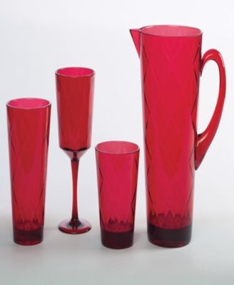Ruby Diamond Acrylic Set of 8 All-Purpose Goblets