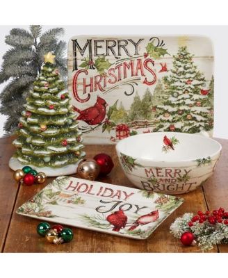 Evergreen Christmas Cookie Jar