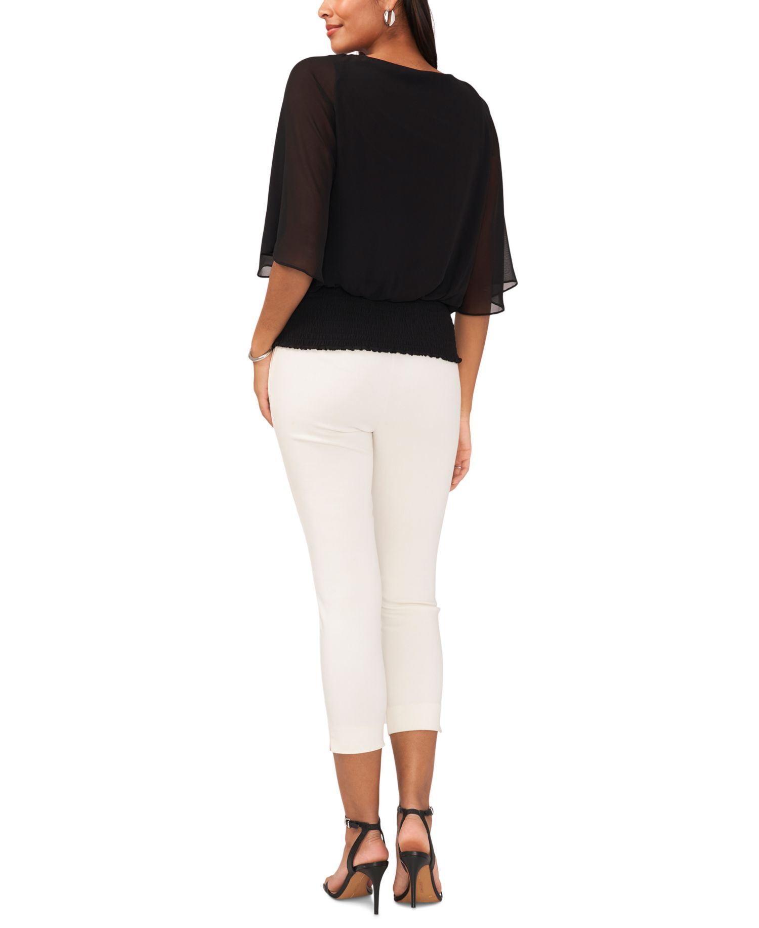 Women's Smocked-Waist Top