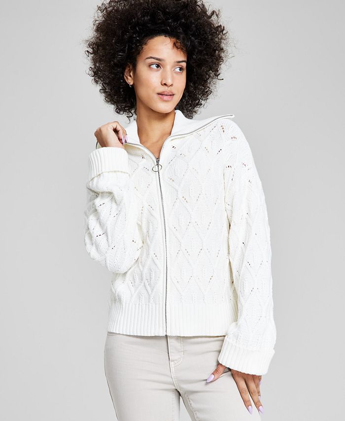 Womens zip hotsell front cardigan