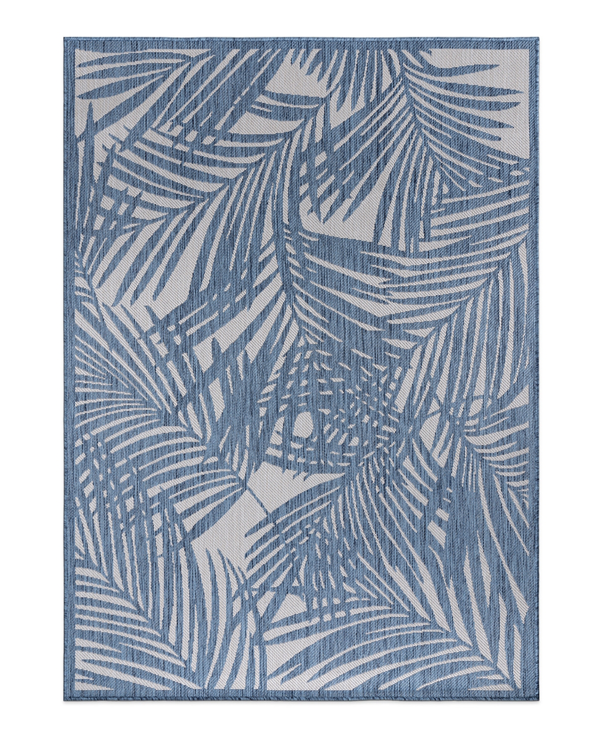Main Street Rugs Bays Outdoor 118 5' X 7' Area Rug In Blue