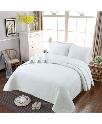 3 PCS 100% Cotton Oversized Bedspread Set Stitching