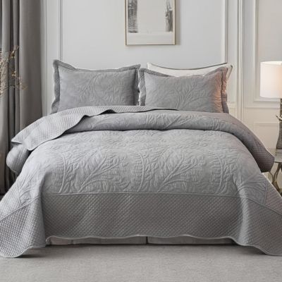 100% Cotton Oversized Bedspread Quilt Set - King