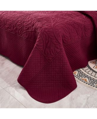 100% Cotton Oversized Bedspread Quilt Set - Queen