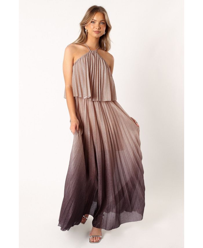 Petal and Pup Women's Gia Pleated Halterneck Maxi Dress Macy's