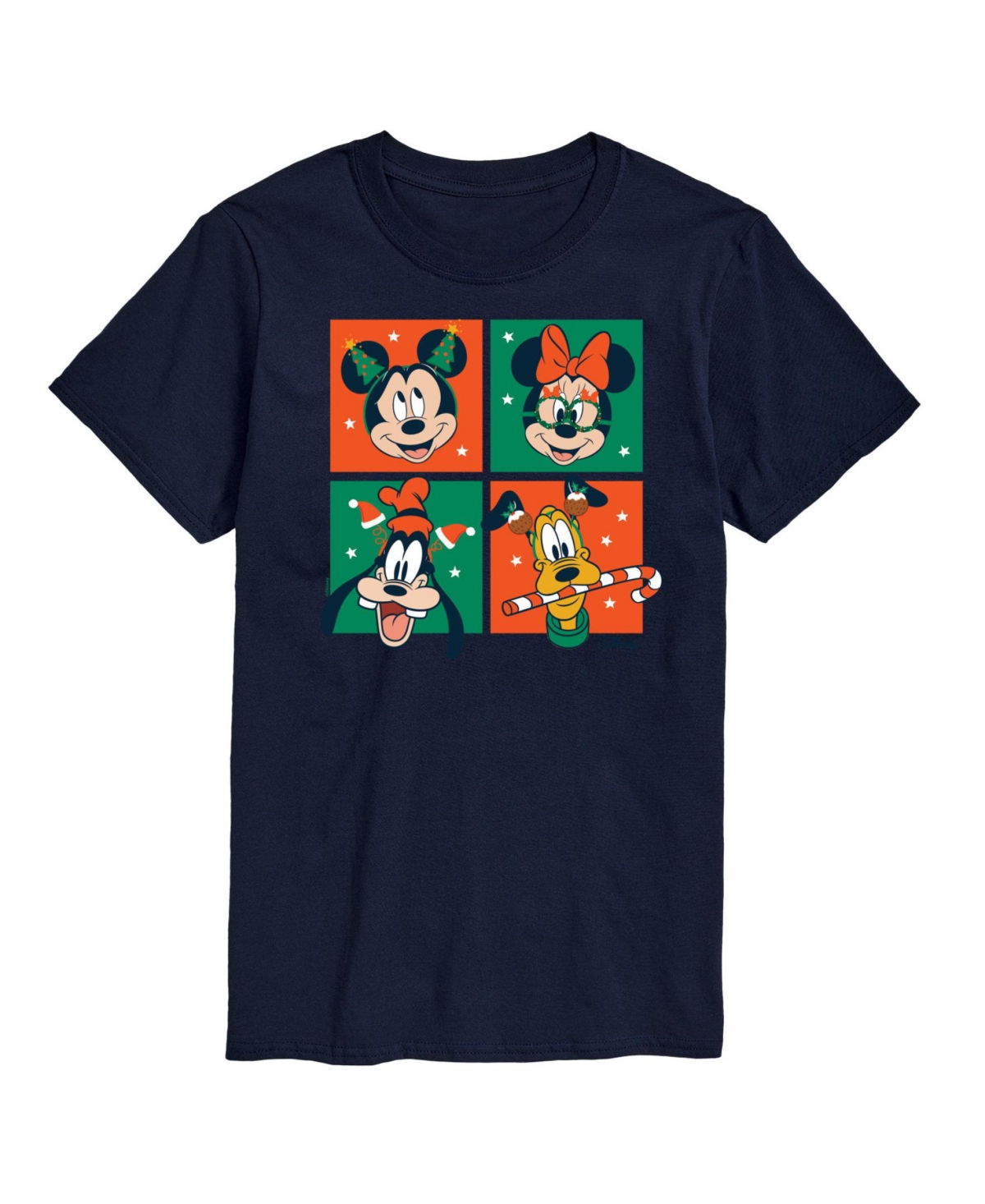 Shop Airwaves Men's Disney Holiday Short Sleeves T-shirt In Navy
