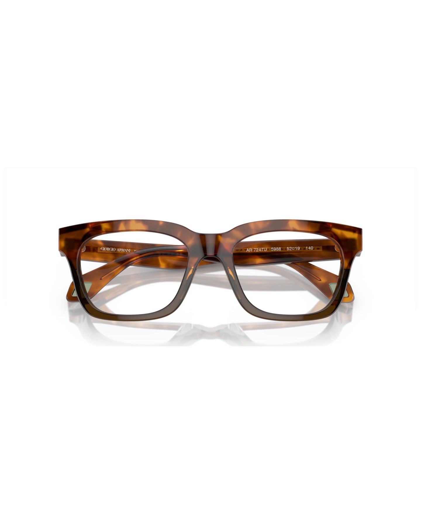 Мужские очки Giorgio Armani Man Pillow Plastic AR7247U Eyeglasses, цвет: Красный / Зелёный — фото 5