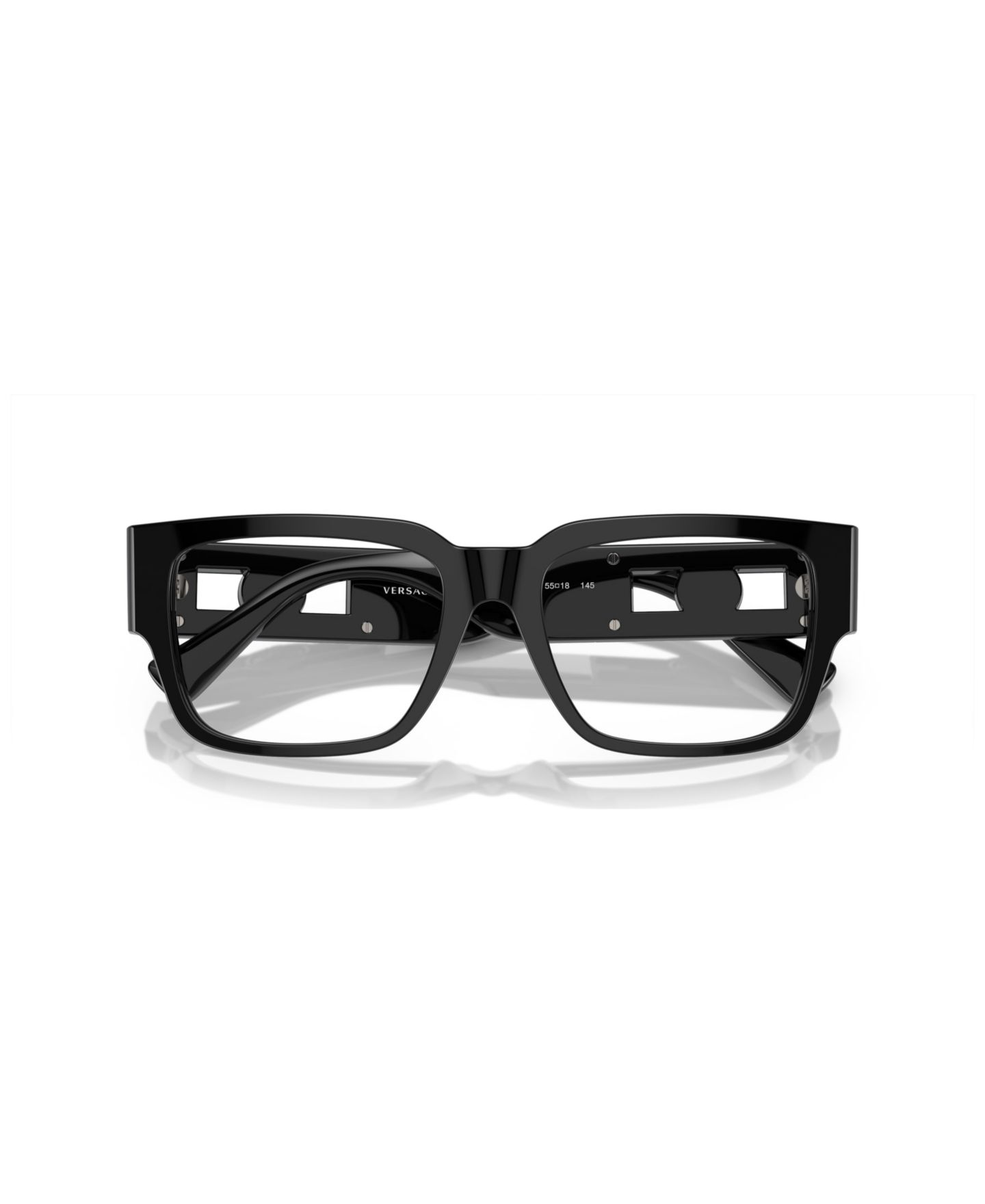 Мужские очки Versace Man Square Plastic VE3350 Eyeglasses, цвет: Чёрный — фото 5
