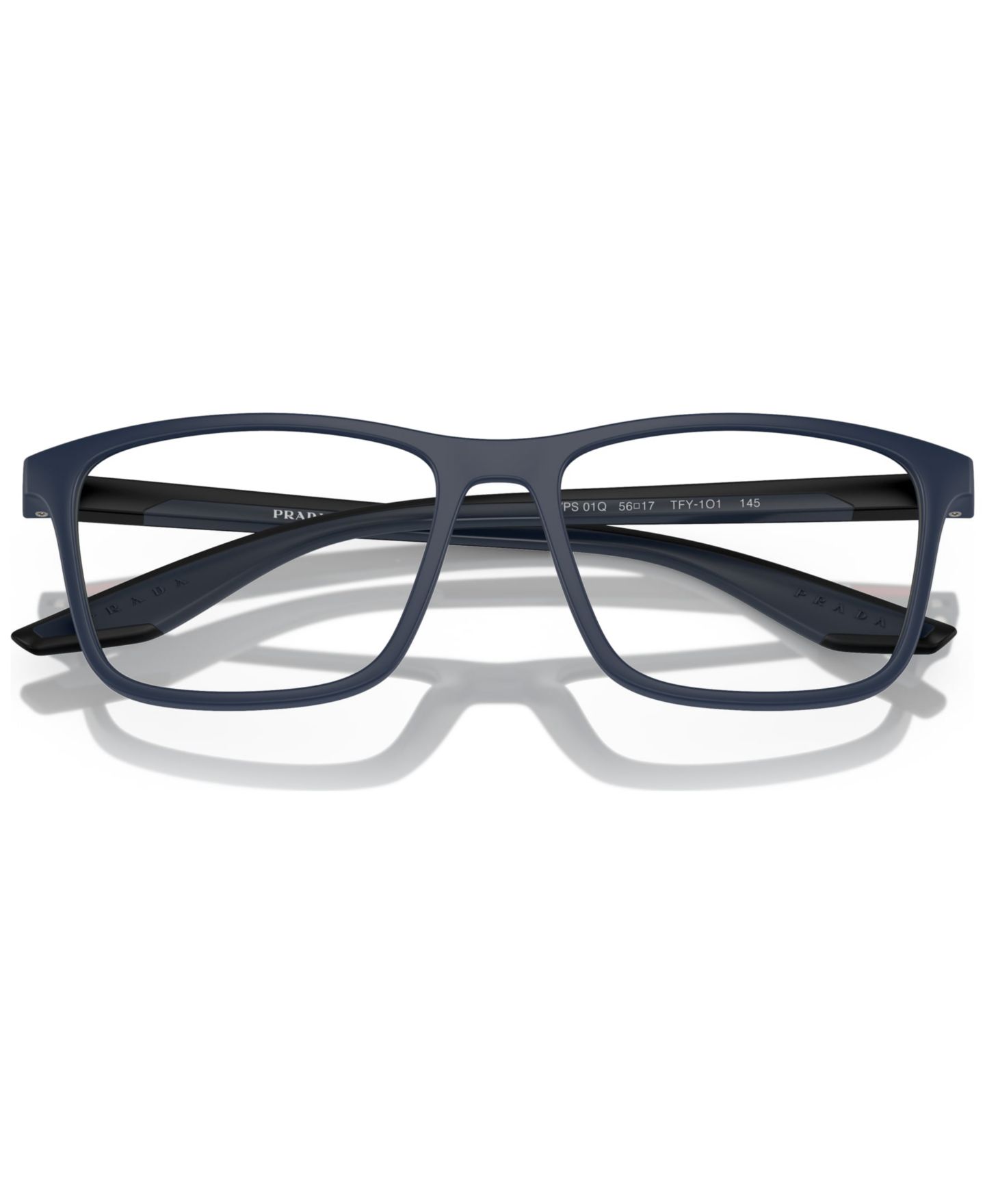 Мужские очки PRADA LINEA ROSSA Man Pillow Plastic PS 01QV Eyeglasses, цвет: Синий каучуковый — фото 5