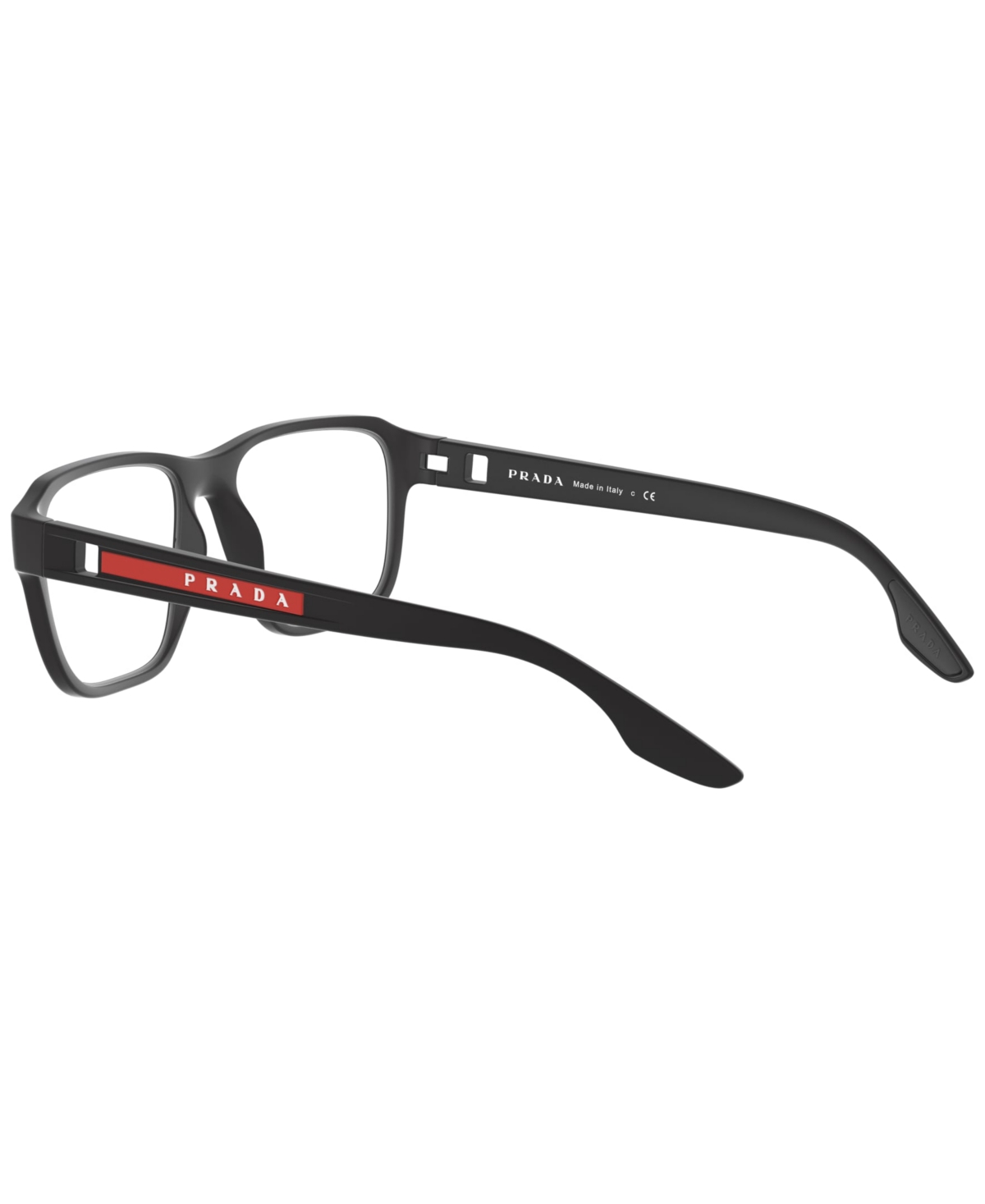 Prada Men's Eyeglasses, Ps 04nv In Rubber Black
