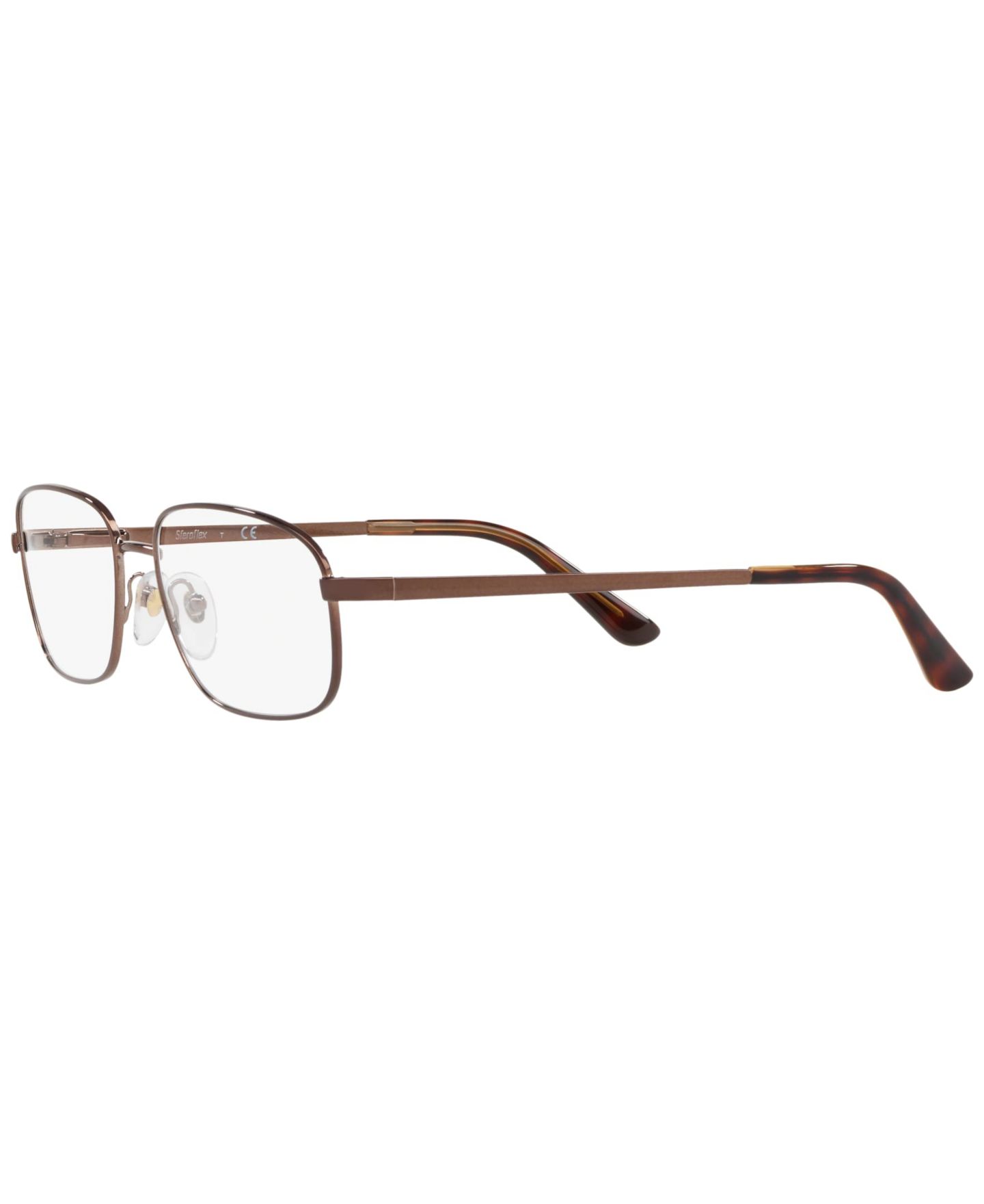 Мужские очки Sferoflex Man Pillow Metal SF2290 Eyeglasses, цвет: Коричневый — фото 7