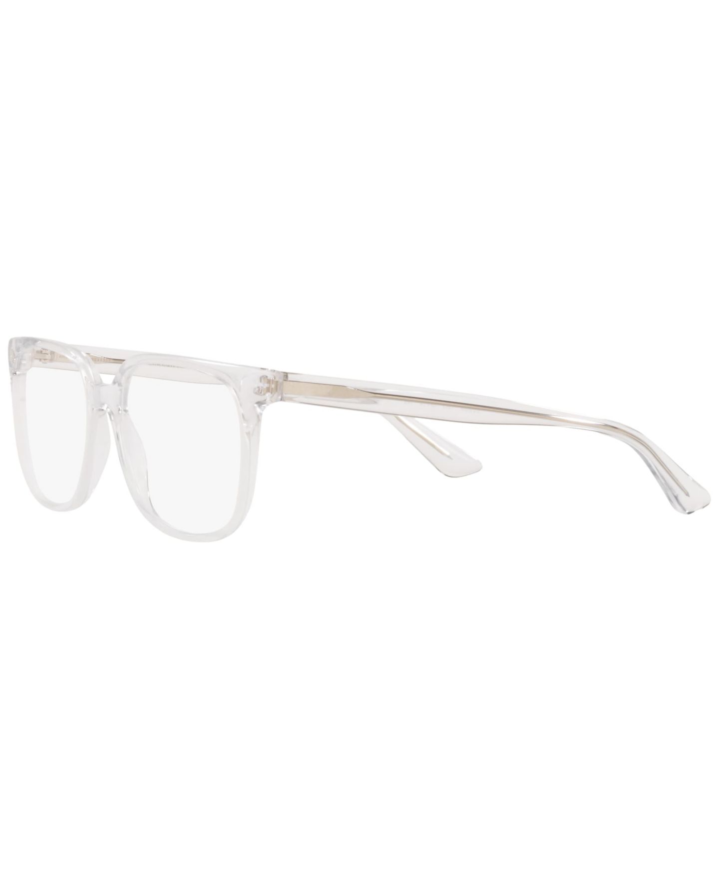 Мужские очки LensCrafters Man Rectangle Plastic EC2009 Eyeglasses, цвет: Прозрачный — фото 12
