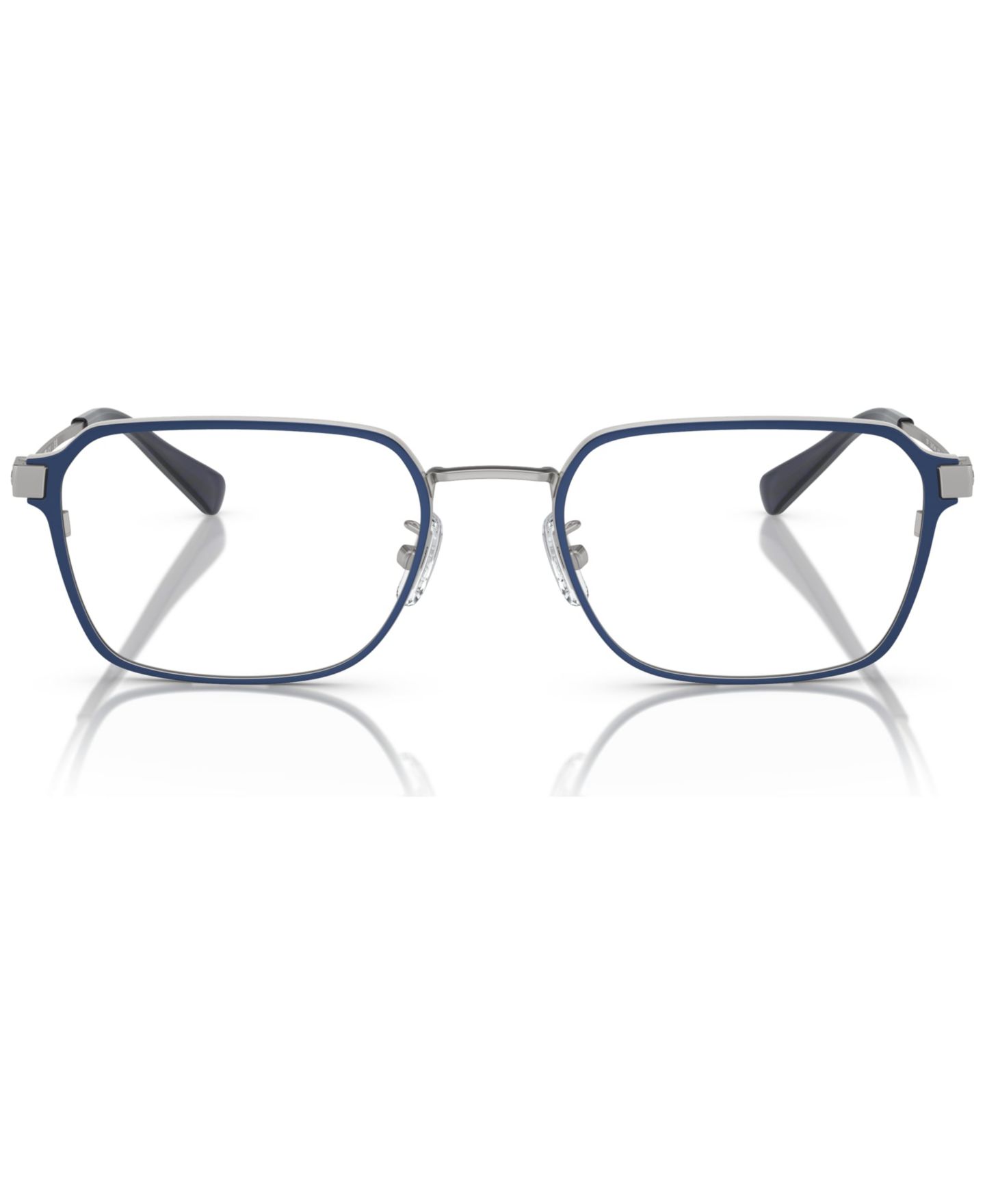 Мужские очки COACH Man Rectangle Metal HC5167 Eyeglasses, цвет: Атласный серебряный — фото 5