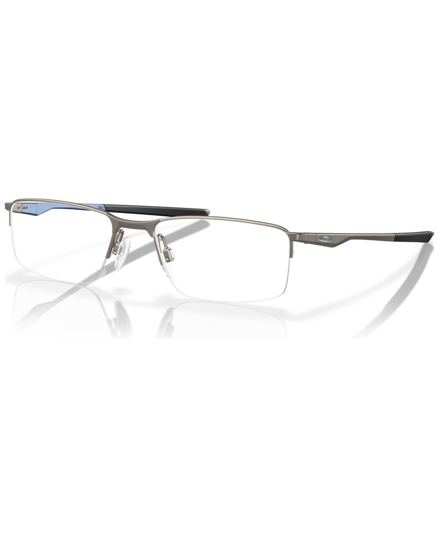 Мужские очки Celine Oakley Man Rectangle Metal OX3218 Socket 5.5 Eyeglasses, цвет: Графитовый — фото 1