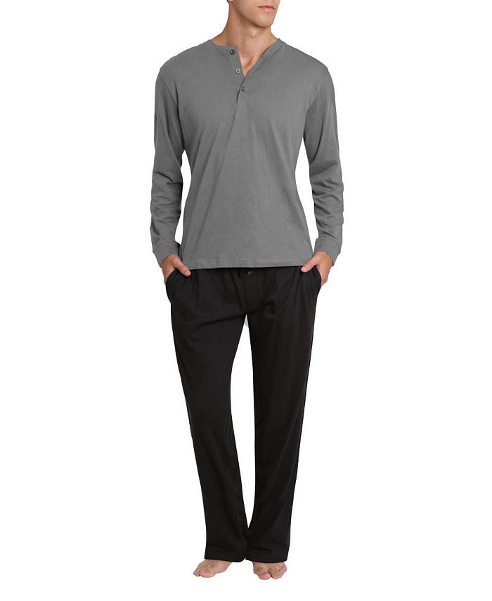 Sleep Hero Men's Knit Long Sleeve Pajama Set Macy's