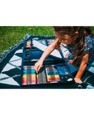 Budding Artist Pop-up Easel Doodle Color Art Set, 150 Pieces